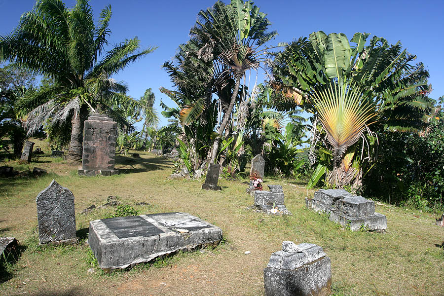 Cemetery on pirate island